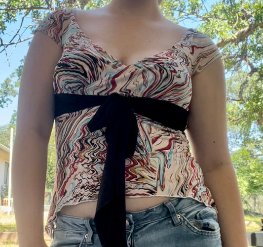 Rebound LA vintage early 2000s y2k girly top size medium