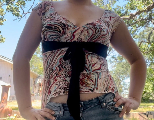 Rebound LA vintage early 2000s y2k girly top size medium