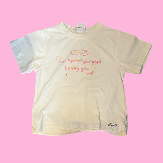 Mad mind vintage early 2000s “I’ve never stopped loving me” baby tee size small