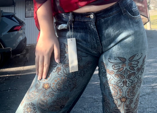 NWT joy jeans y2k early 2000s fairycore low waisted flare jeans size large