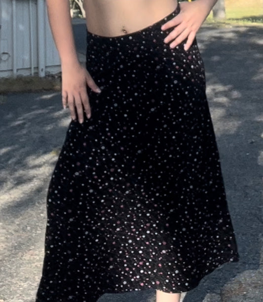 Briggs New York festival cottage core boho floral girly maxi skirt size large