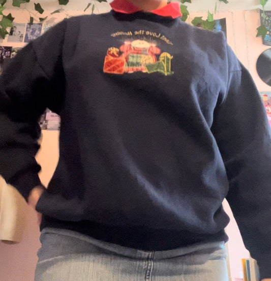 tultex vintage grandma chic Christmas sweater size XL