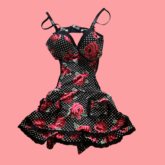 XOXO early 2000s y2k gothic glam lingerie festival style size medium