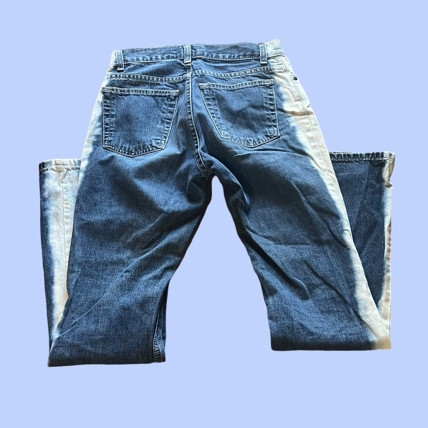 Vintage old navy retro bleach sides flare jeans size 1