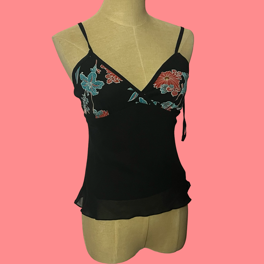 Tower USA floral cami top size small