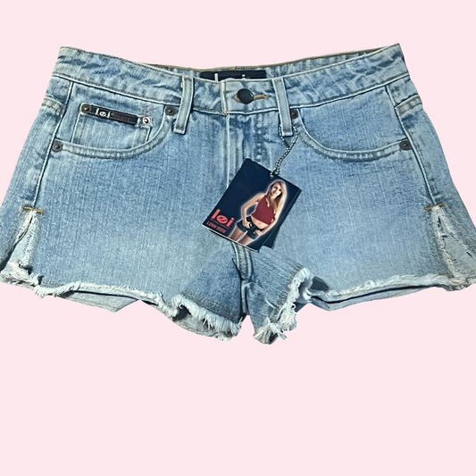 NWT deadstock Lei early 2000s y2k cutoff Jean summer shorts size 1