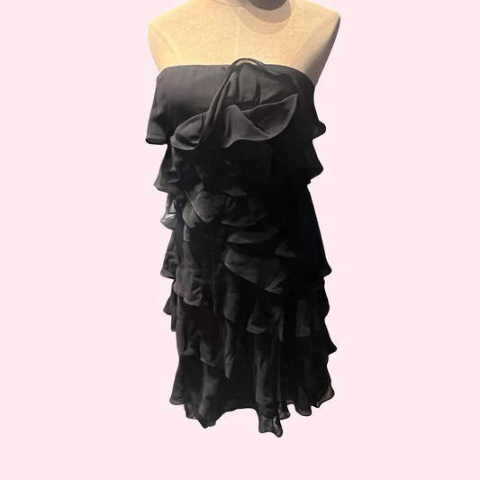 Express early 2000s y2k black dress size 6