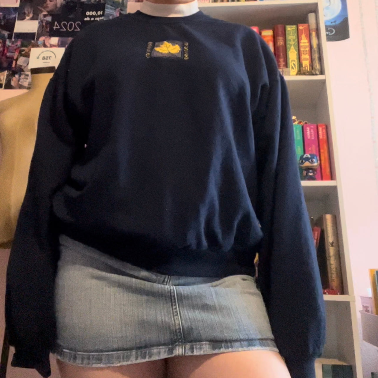 Vintage endless designs leave fall cozy sweater