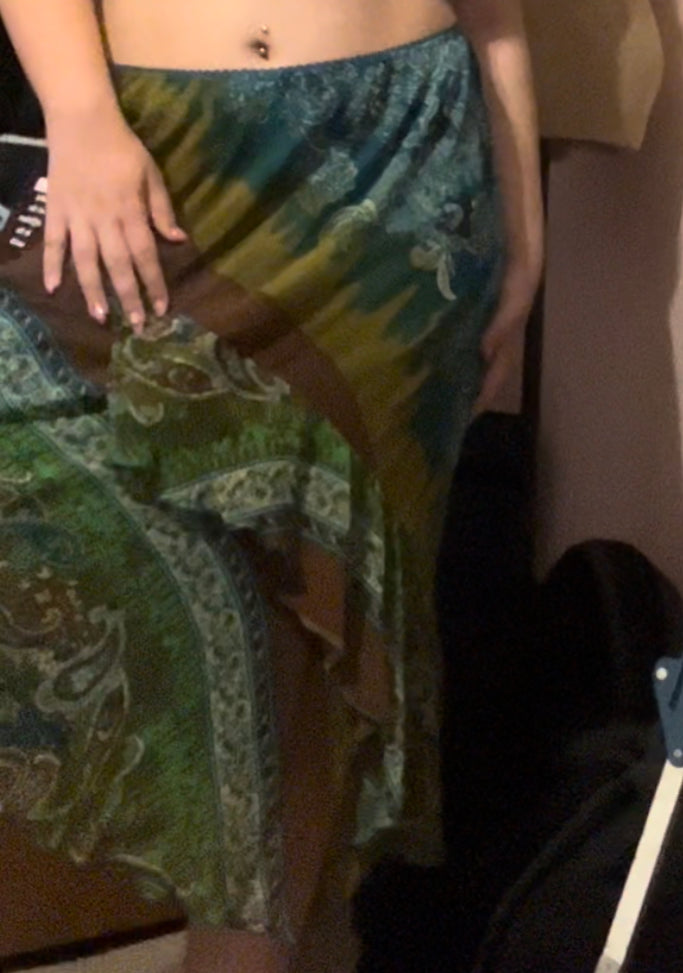 NWT b.i.y.a.y.c.d.a vintage early 2000s colorful boho maxi skirt size XL