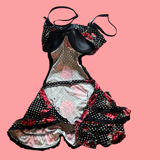 XOXO early 2000s y2k gothic glam lingerie festival style size medium