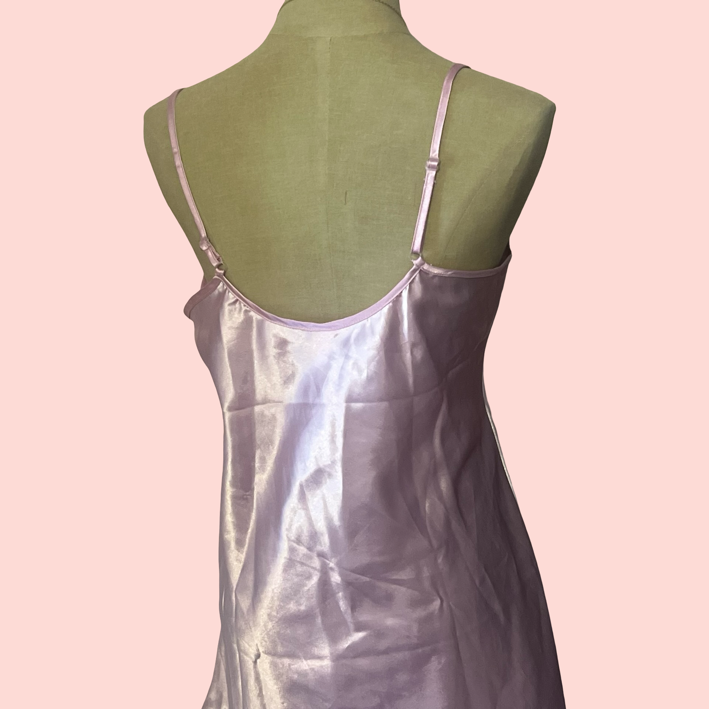 Elegant moments vintage early 2000s y2k princess coquette pink slip dress size small
