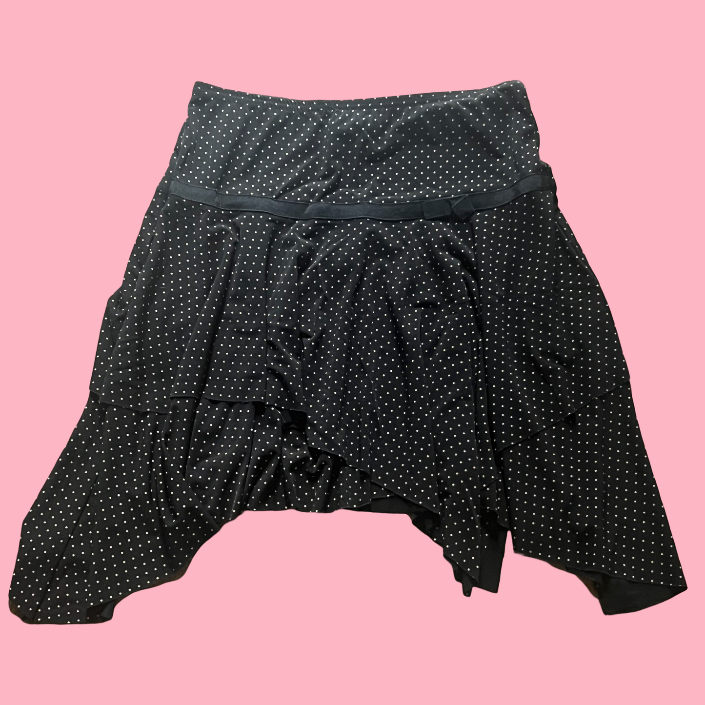 Joe Benbasset vintage early 2000s y2k girly polka dot midi skirt size small