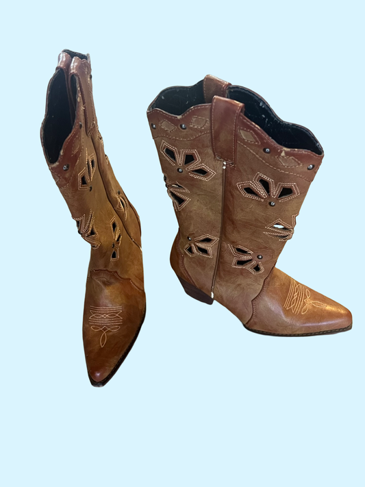 Dingo flower western Coachella cowgirl boots size 6