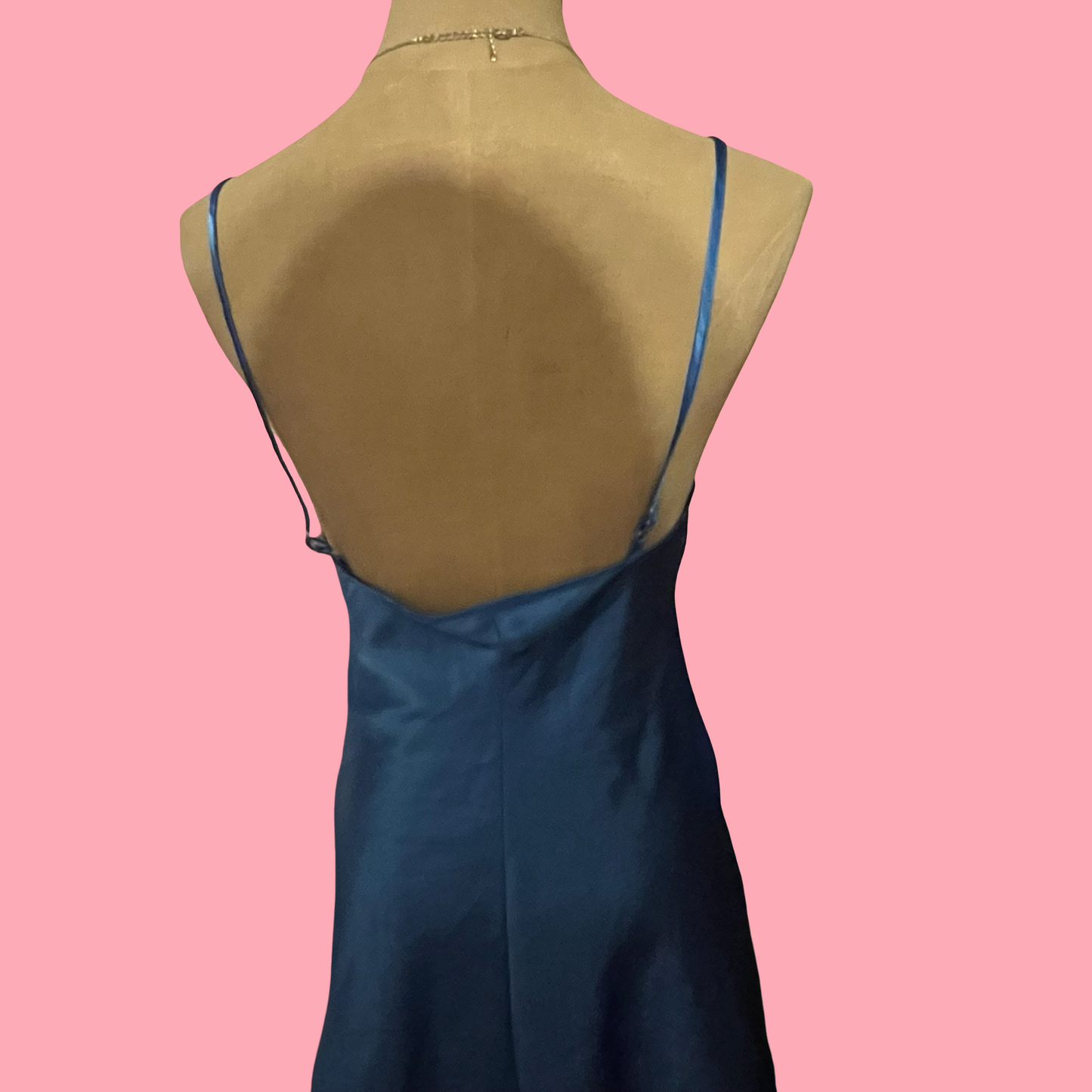 Private luxuries early 2000s y2k romantic girly blue slip dress size small