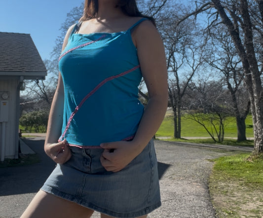 Py casual vintage early 2000s y2k coconut girl cami tank top size XL