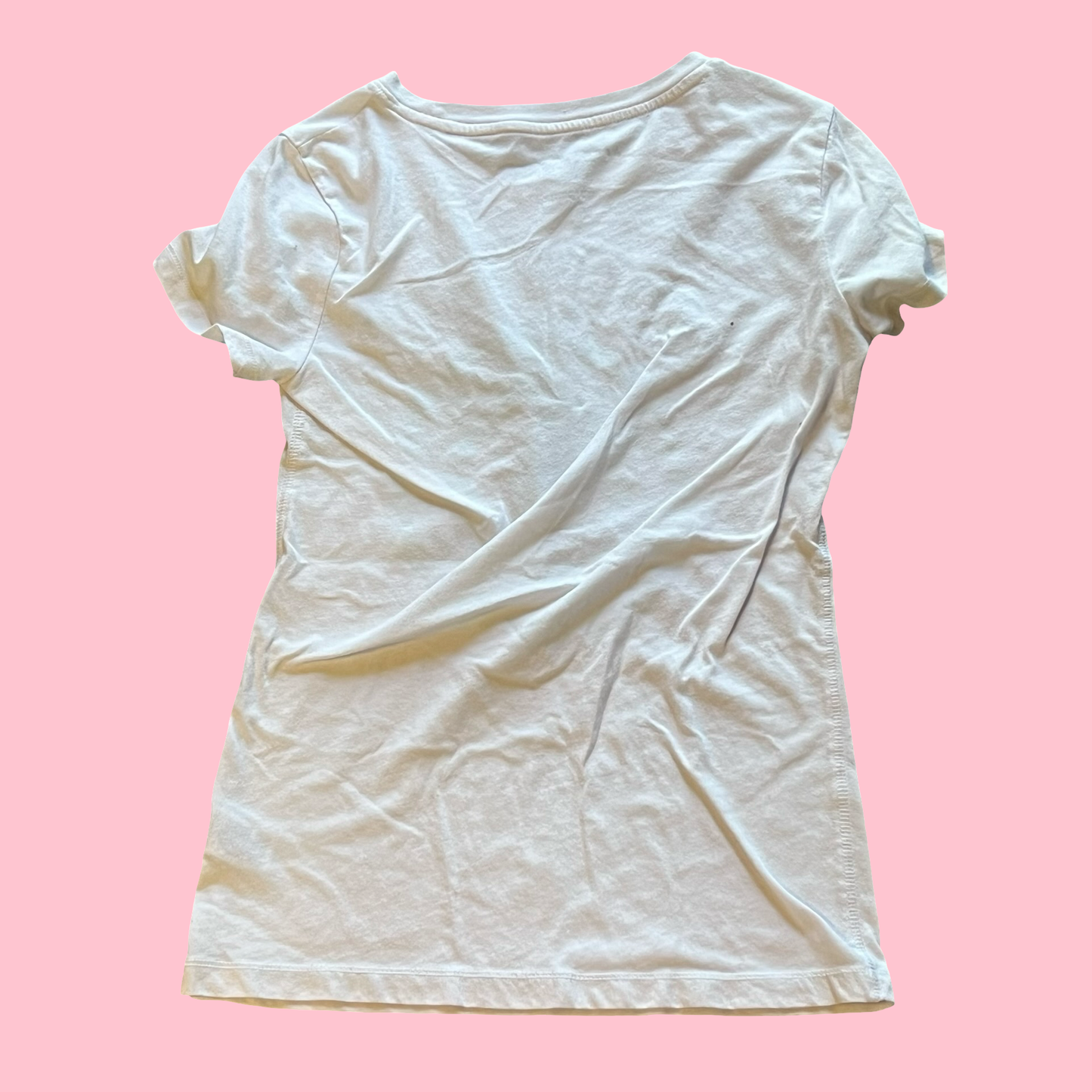 Aeropostale white mint green baby tee 2015 top size medium