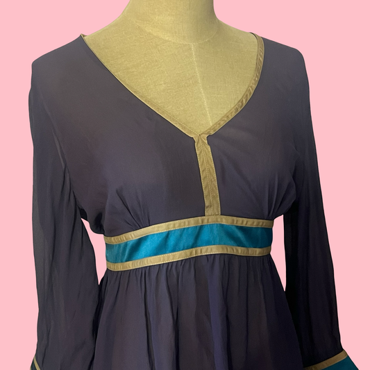 Tufi duek sheer blouse top NWT size EU 44 US large