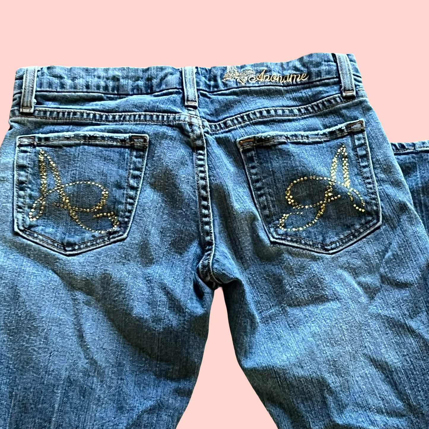 Anoname early 2000s low rise flare jeans size 28ā