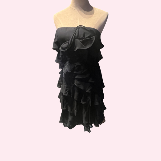 Express early 2000s y2k black dress size 6