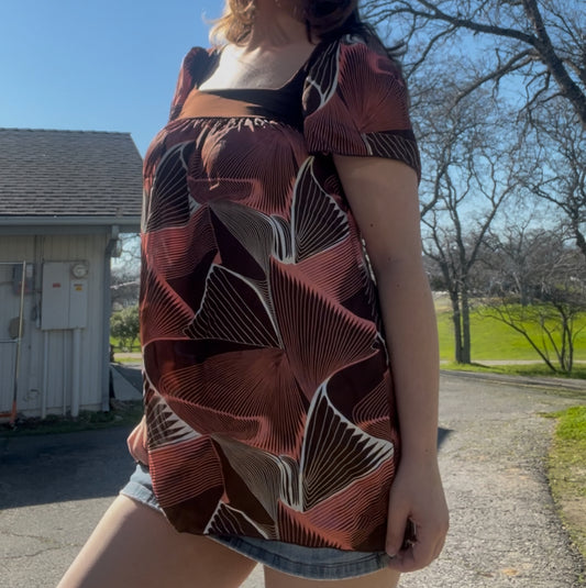 Wet seal vintage early 2000s y2k boho festival blouse size large