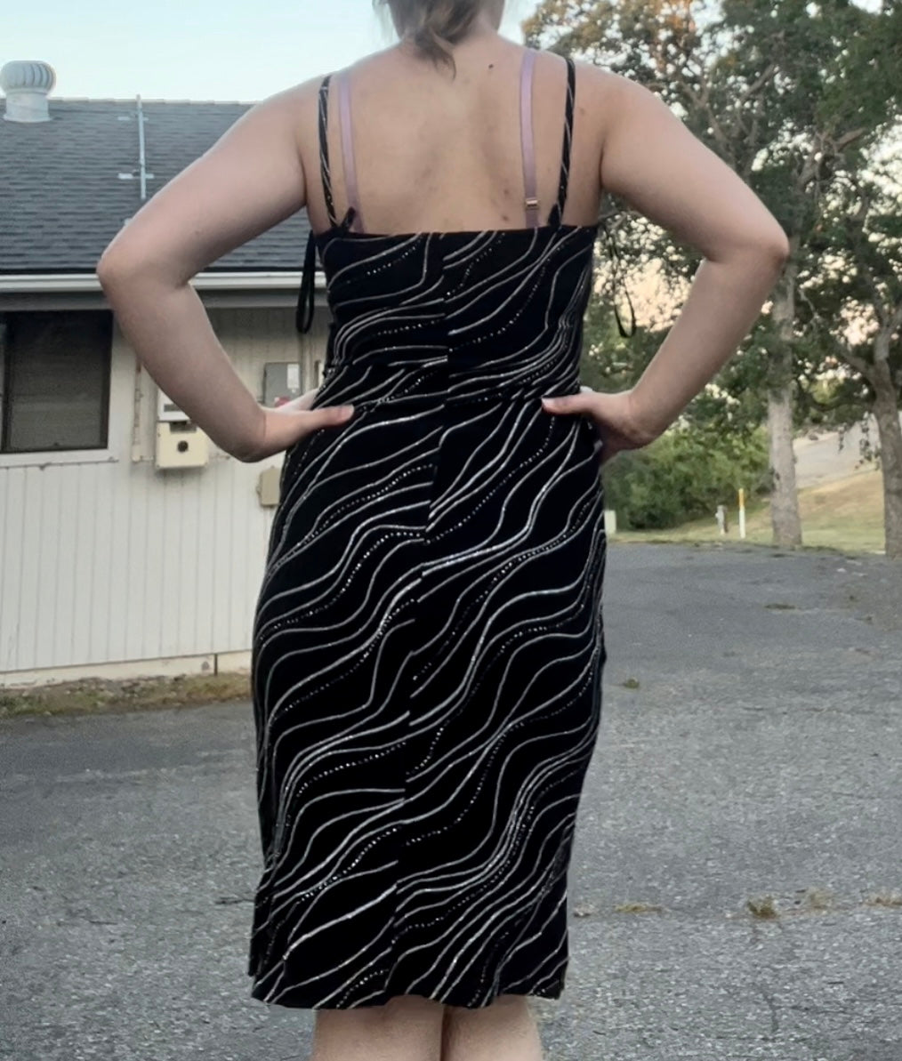 Scene 90s vintage party halter midi dress size 11/12