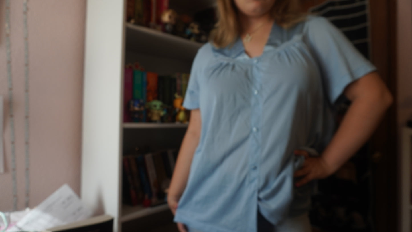 Vanity fair vintage 1980s coquette girly sleepwear top size XXL