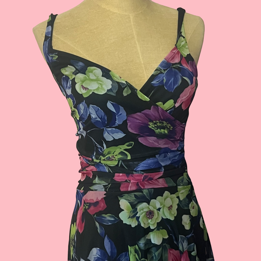 Ruby vintage early 2000s floral spring midi dress size small