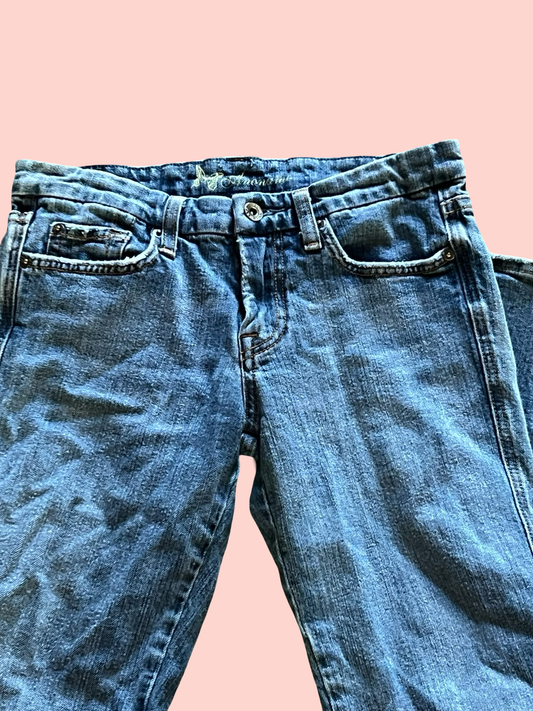 Anoname early 2000s low rise flare jeans size 28”