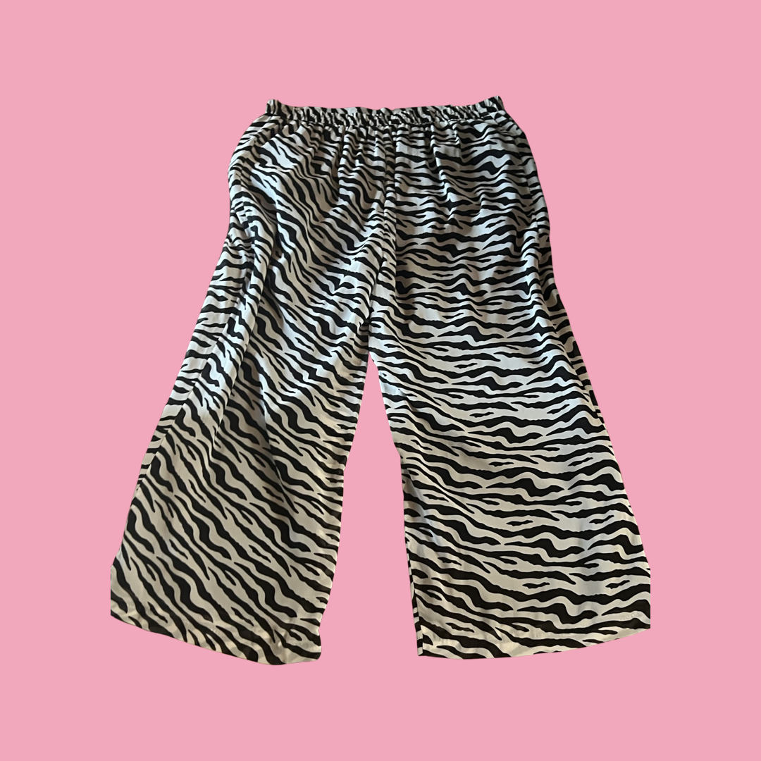 Tally Taylor y2k early 2000s zebra pants size 26W