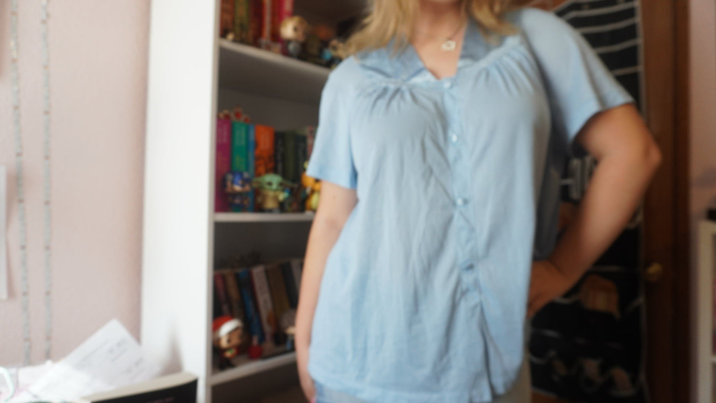 Vanity fair vintage 1980s coquette girly sleepwear top size XXL