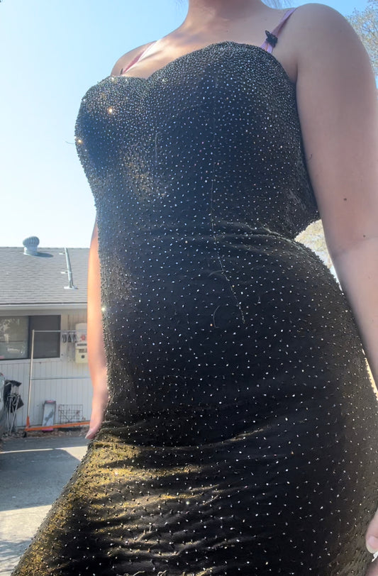 Cassandra stone vintage early 2000s prom formal gown size 10