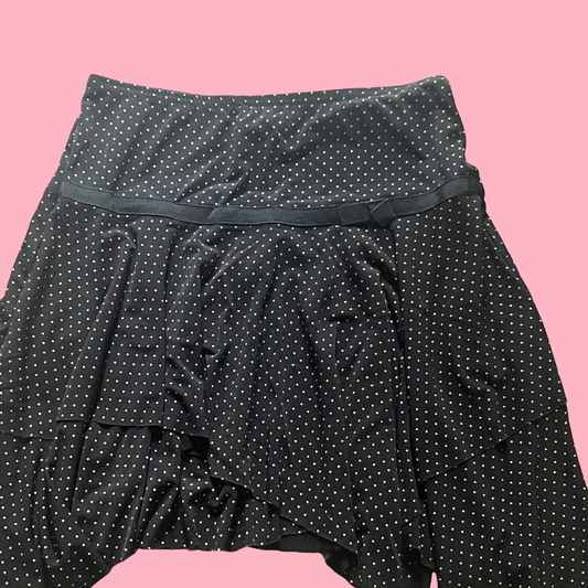 Joe Benbasset vintage early 2000s y2k girly polka dot midi skirt size small
