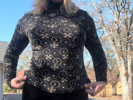 Frazier Lawrence vintage 90s long sleeve top size small