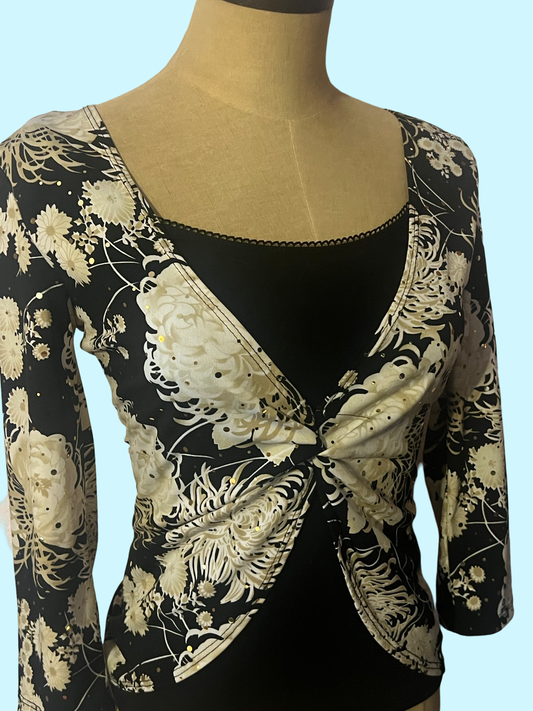 IZ Byer California y2k early 2000s long sleeve top size small