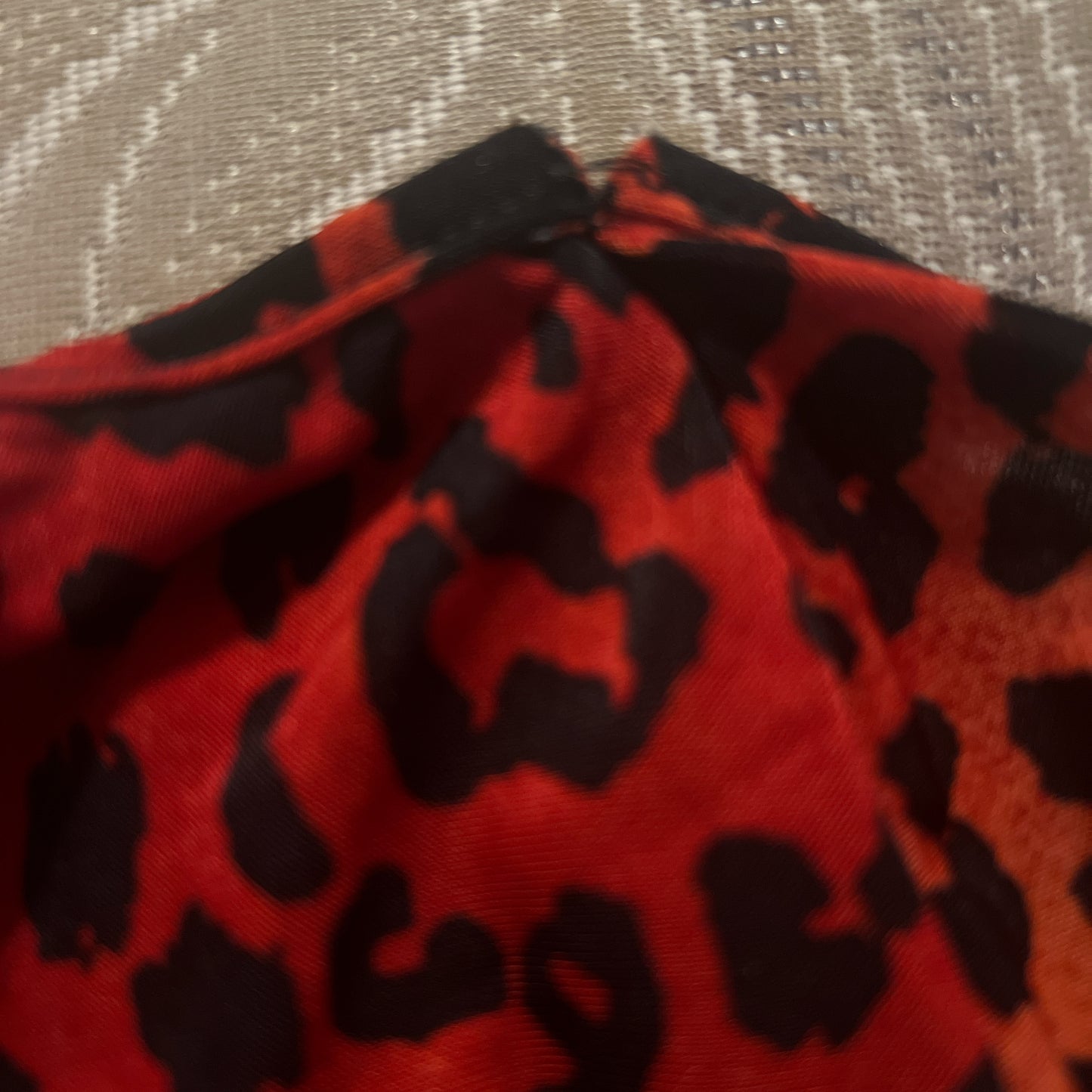 Maggie early 2000s y2k leopard going out top