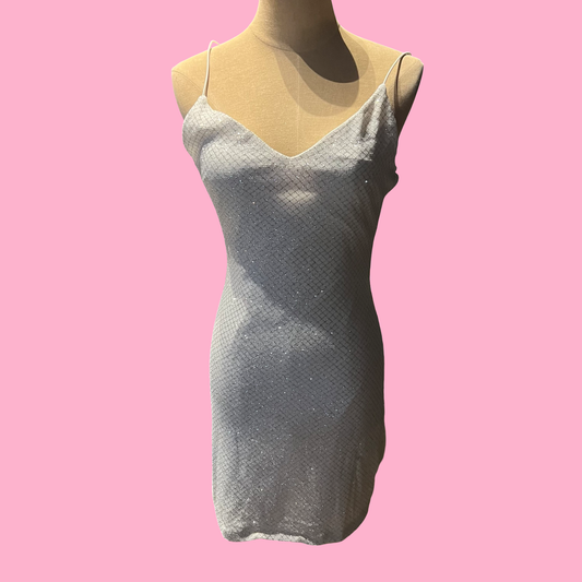 B darlin vintage early 2000s y2k sparkly party mini dress size 9/10