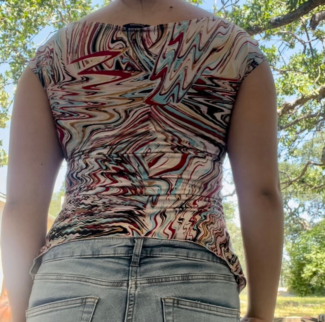 Rebound LA vintage early 2000s y2k girly top size medium