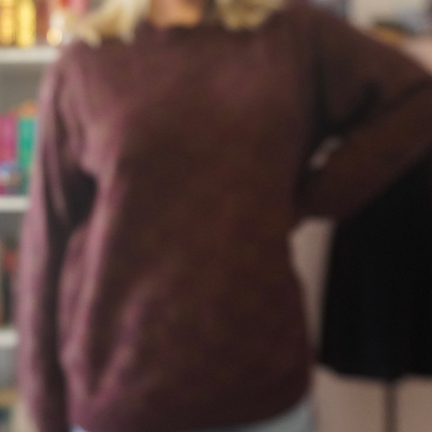 Burgundy red oversized jumper sweater size XL