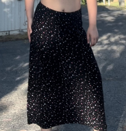 Briggs New York festival cottage core boho floral girly maxi skirt size large