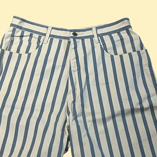 Bill blass vintage 80s striped shorts size 16