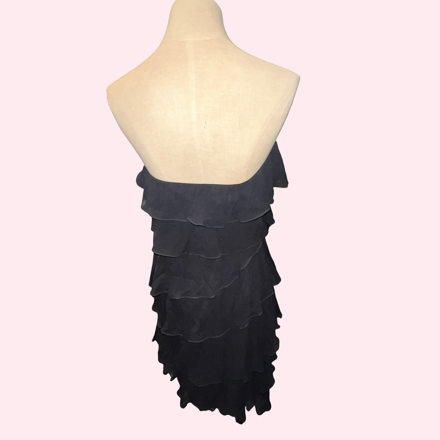 Express early 2000s y2k black dress size 6