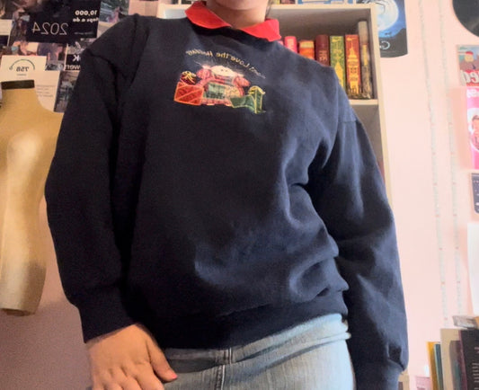 tultex vintage grandma chic Christmas sweater size XL