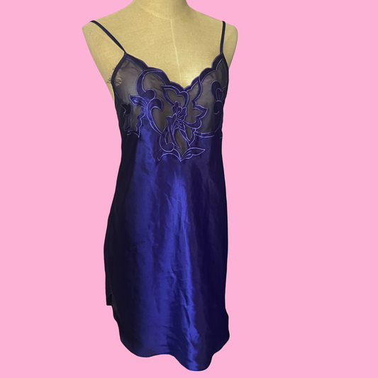Victoria secret gold tag vintage purple slip dress size medium