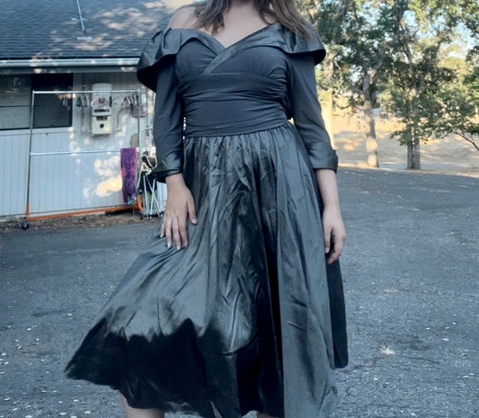 NWT Jessica H gray gothic glam early 2000s dress size 8