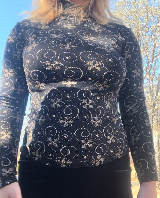 Frazier Lawrence vintage 90s long sleeve top size small