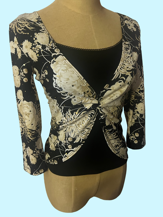 IZ Byer California y2k early 2000s long sleeve top size small