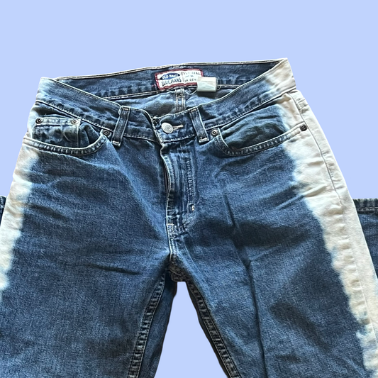 Vintage old navy retro bleach sides flare jeans size 1