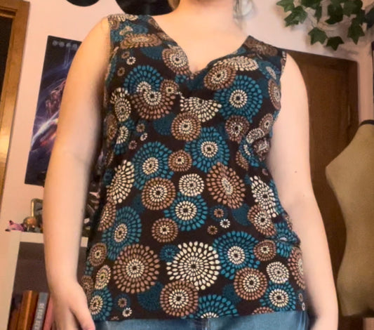 Agenda vintage early 2000s floral top size XL