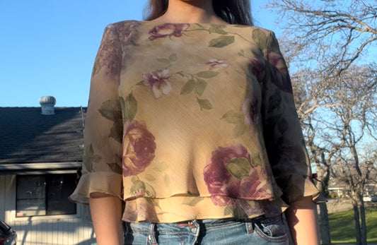 Jessica Howard petite vintage 80s coquette girly top size 10