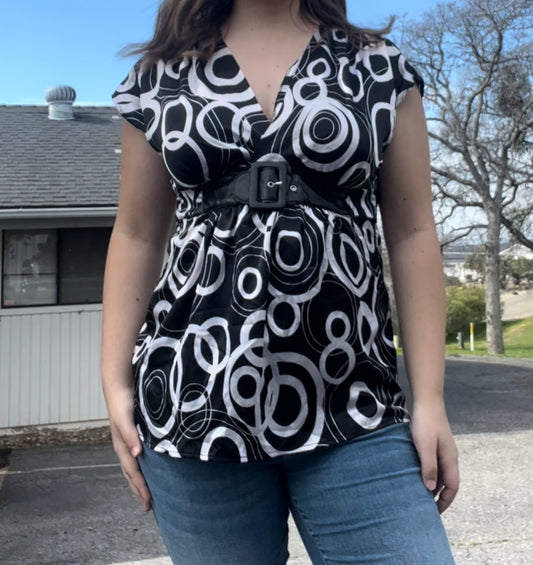 Anxiety vintage early 2000s y2k blouse size large